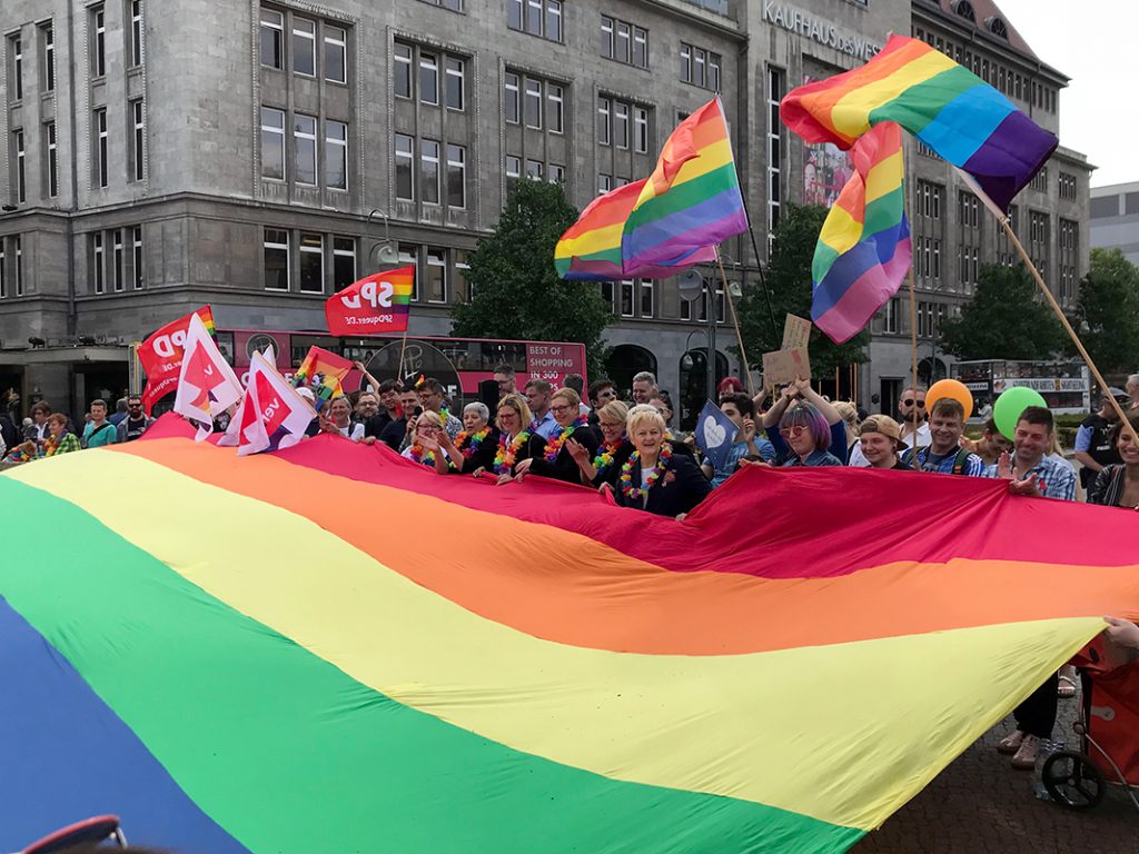 Aufnahme der Kundgebung des LSVD am Internationalen Tag gegen Homophobie 2018