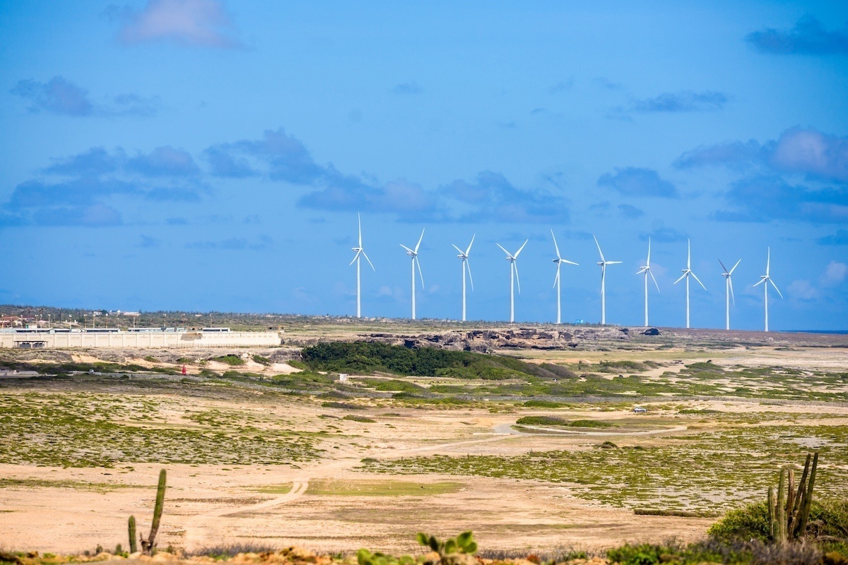 Windpark in der Karibik