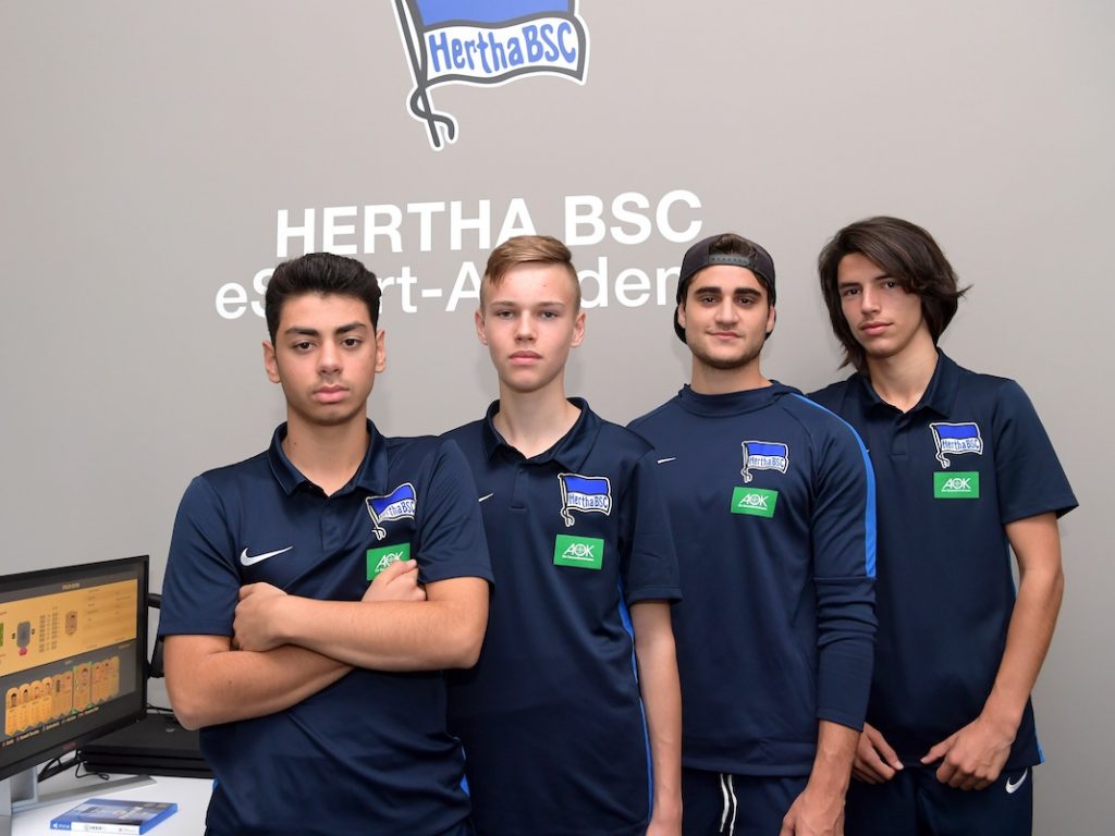 Das E-Sports-Team von Hertha BSC